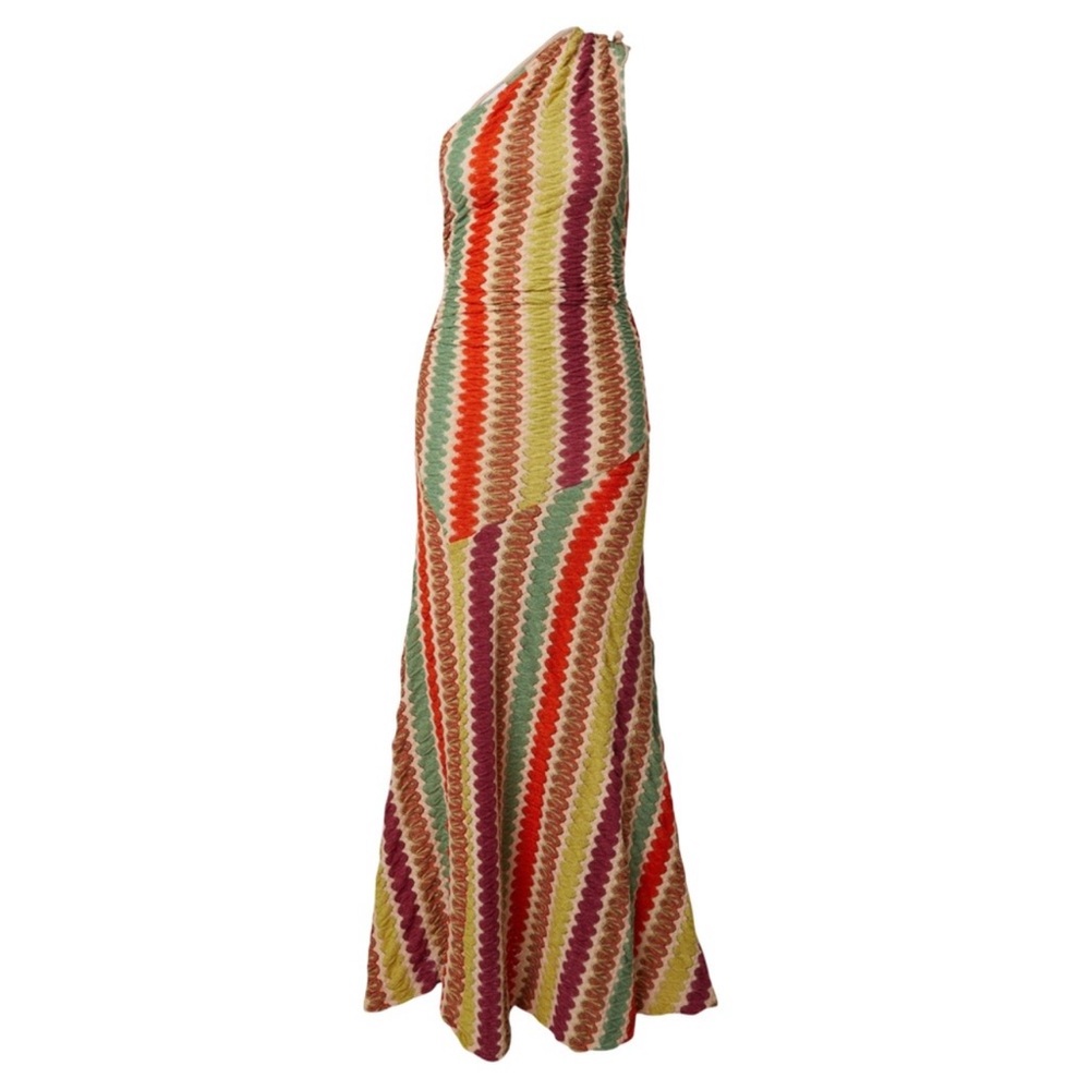 Topshop Multicolor One-Shoulder Dress